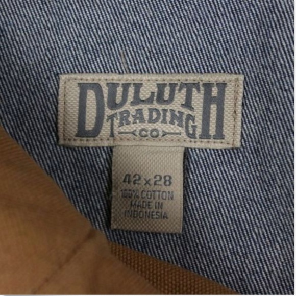 Duluth Trading Men's Dark Blue Jeans 42x30 Work - Picture 4 of 8